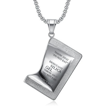 Collana pendente in titanio da uomo