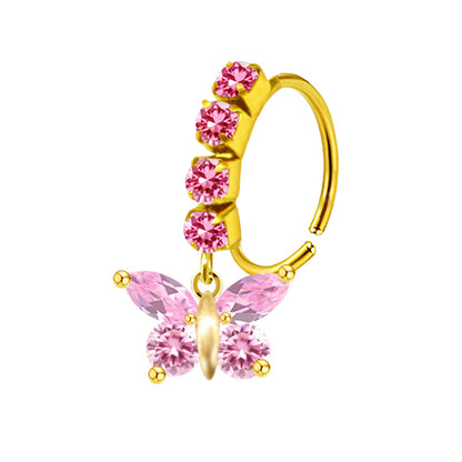 Anello cuore farfalla foglie