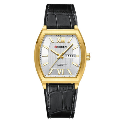 Orologio coppia calendario in pelle
