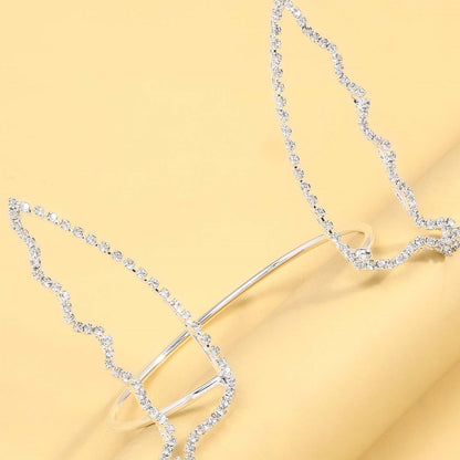 Bracciale farfalla strass
