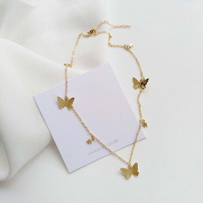 Collana girocollo farfalla da donna