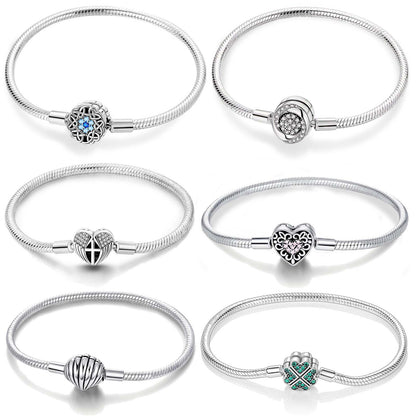 Bracciale intrecciato cuore argento 925