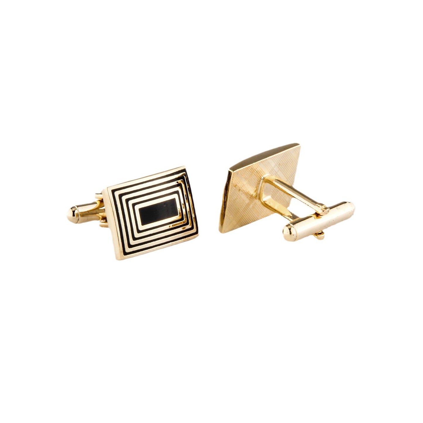 Gemelli smaltati placcati oro