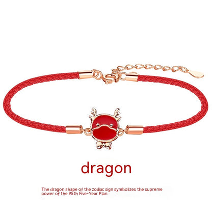 Bracciale rosso zodiaco