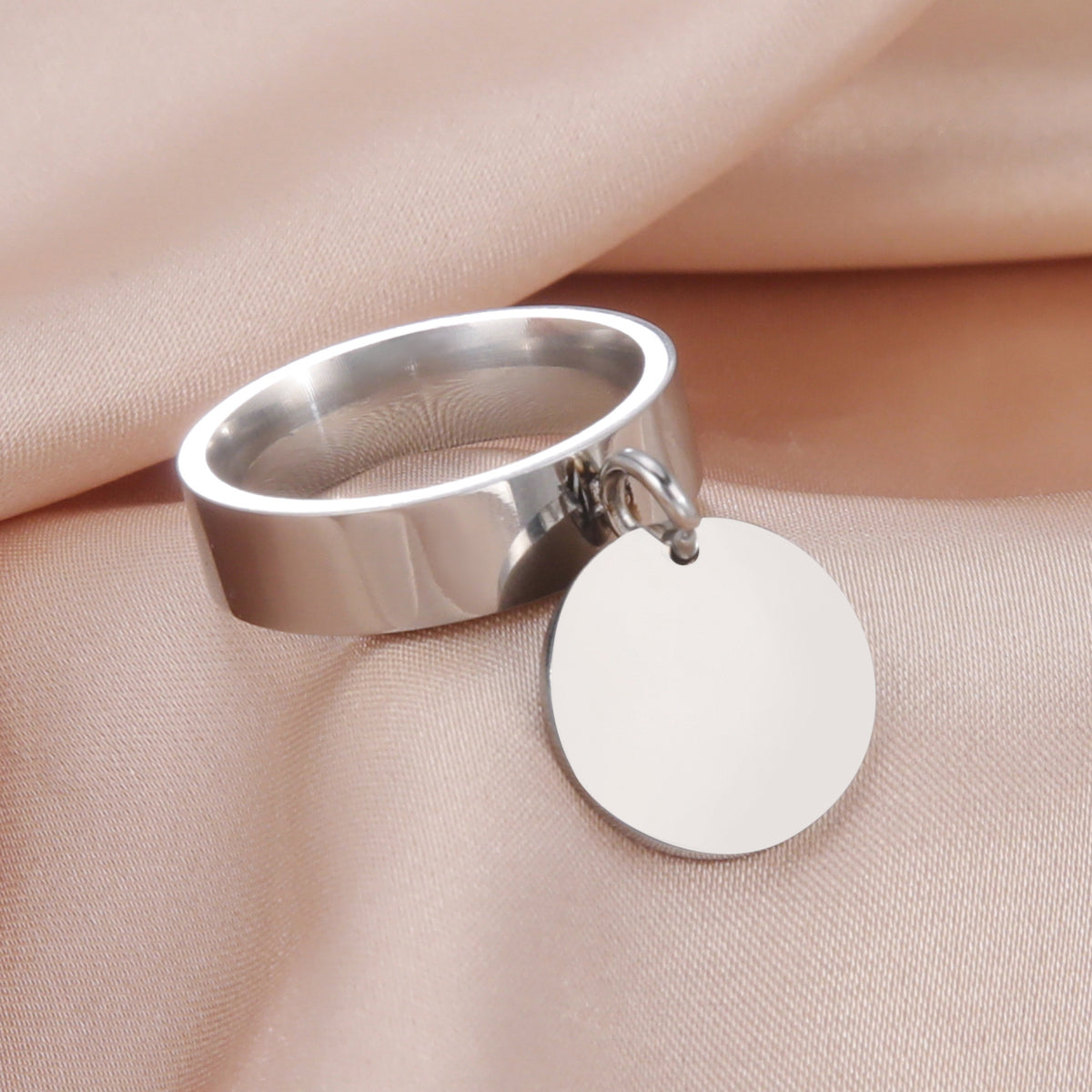 Anello titanio fascia larga