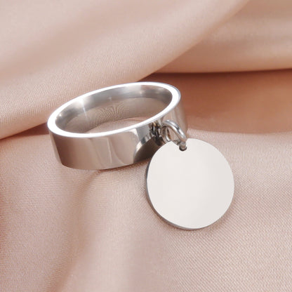 Anello titanio fascia larga