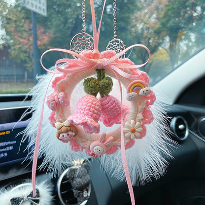 Ciondolo auto intrecciato orchidea
