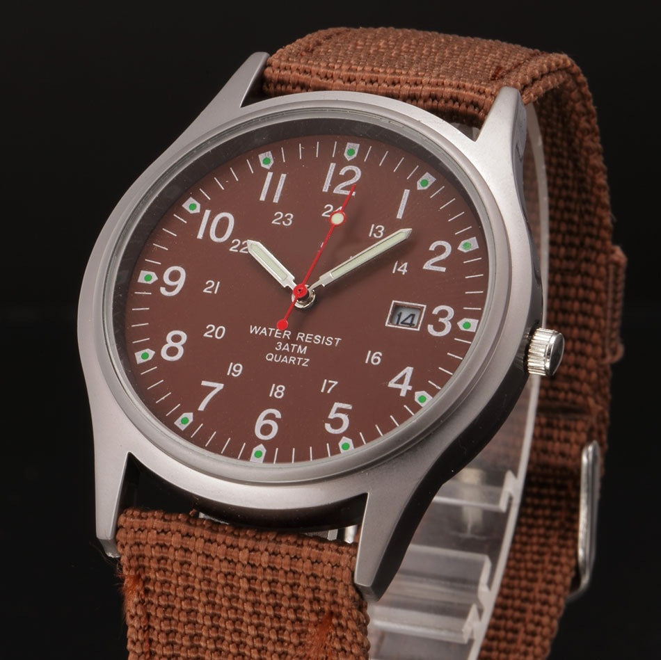 Orologio militare in tessuto