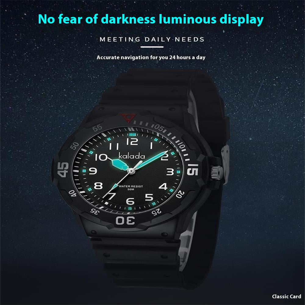 Orologio sportivo lancette luminose