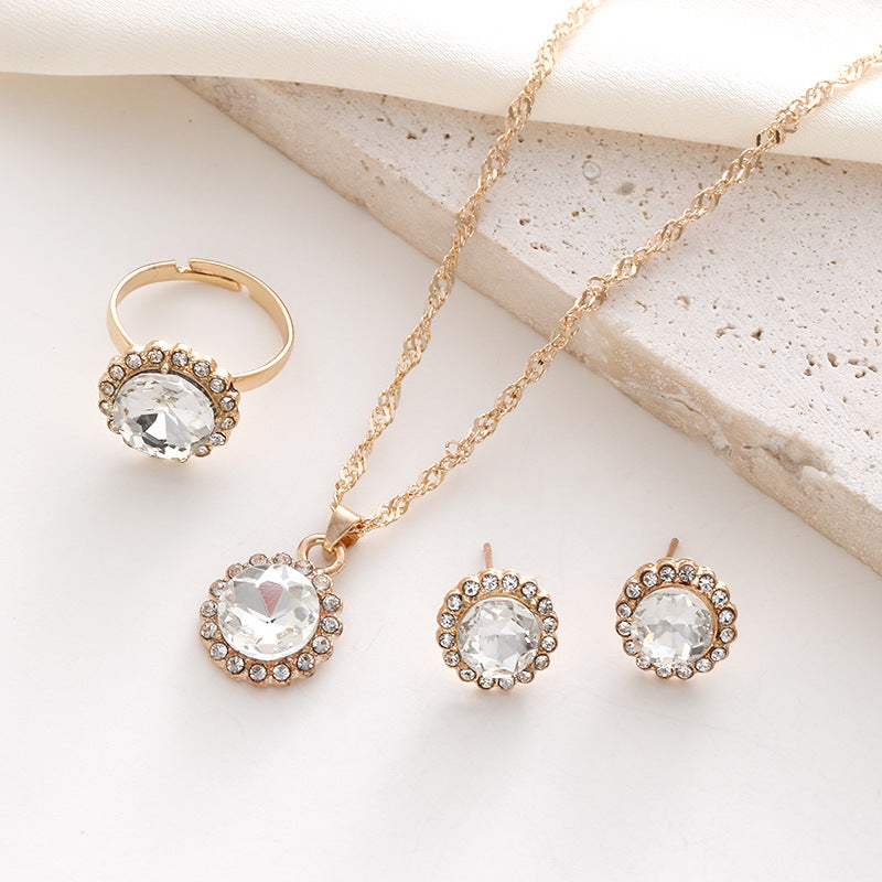 Parure strass e zirconi