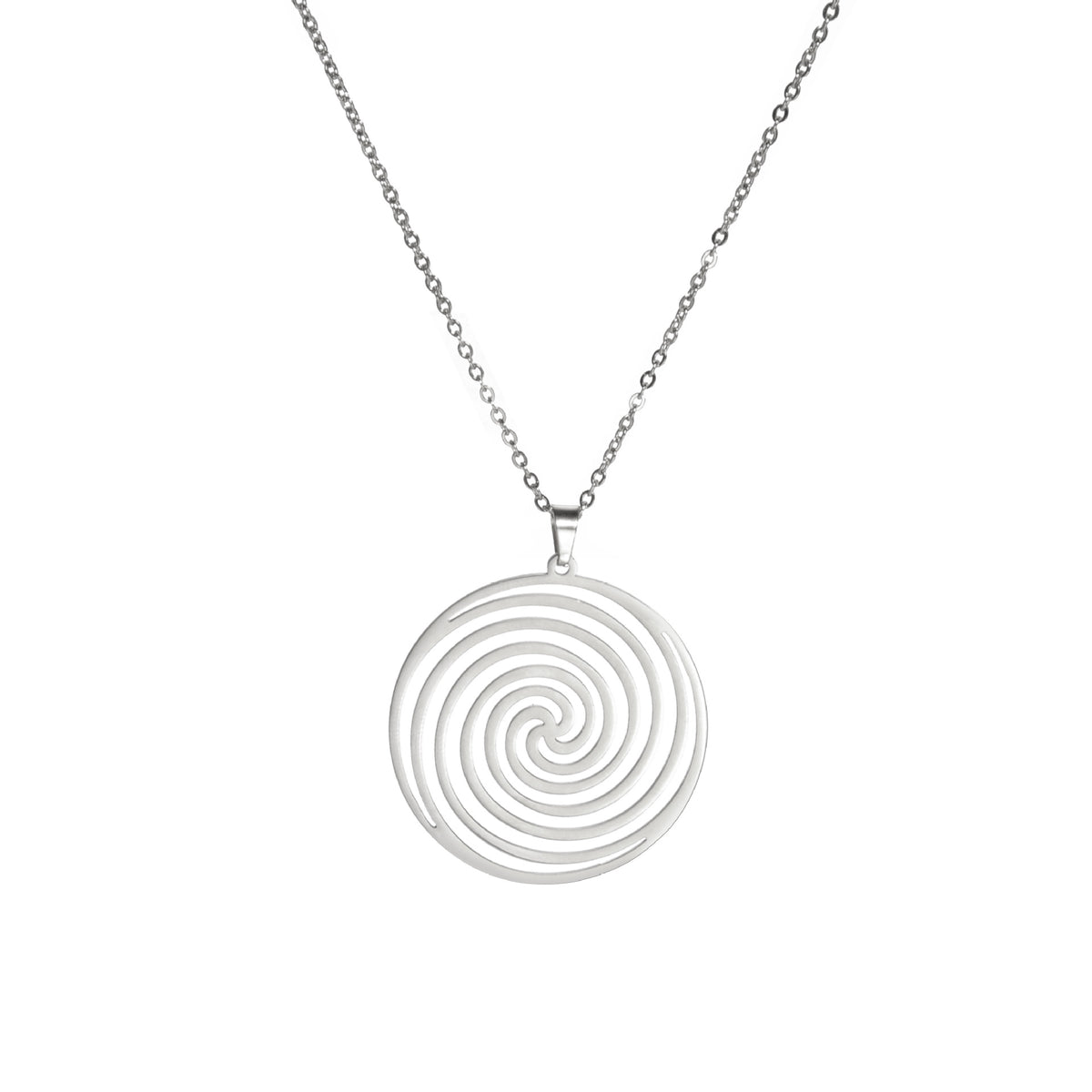 Collana ciondolo titanio vortice