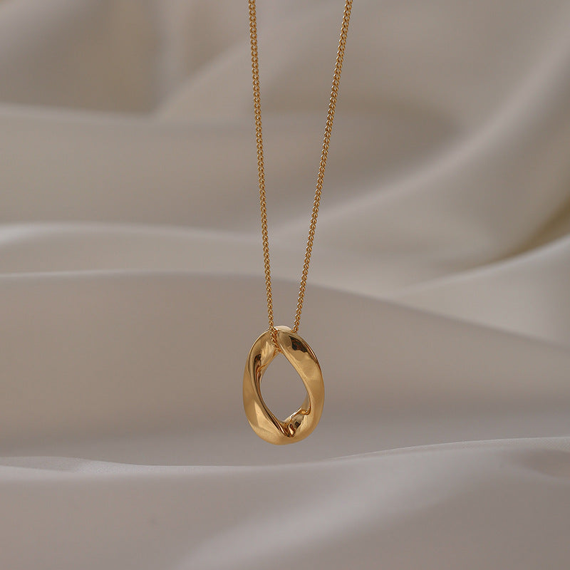 Collana titanio intrecciata donna