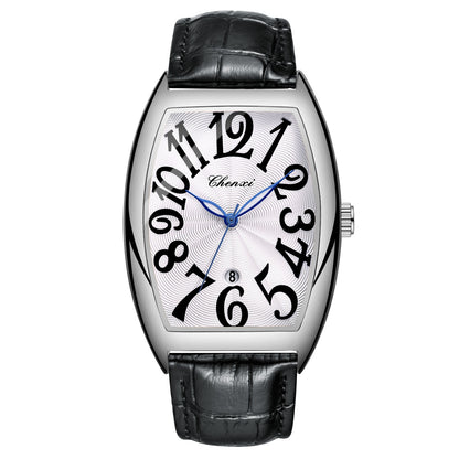 Orologio digitale con calendario cinturino in pelle