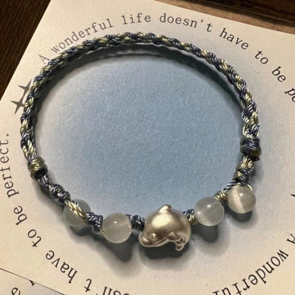 Bracciale argento delfino