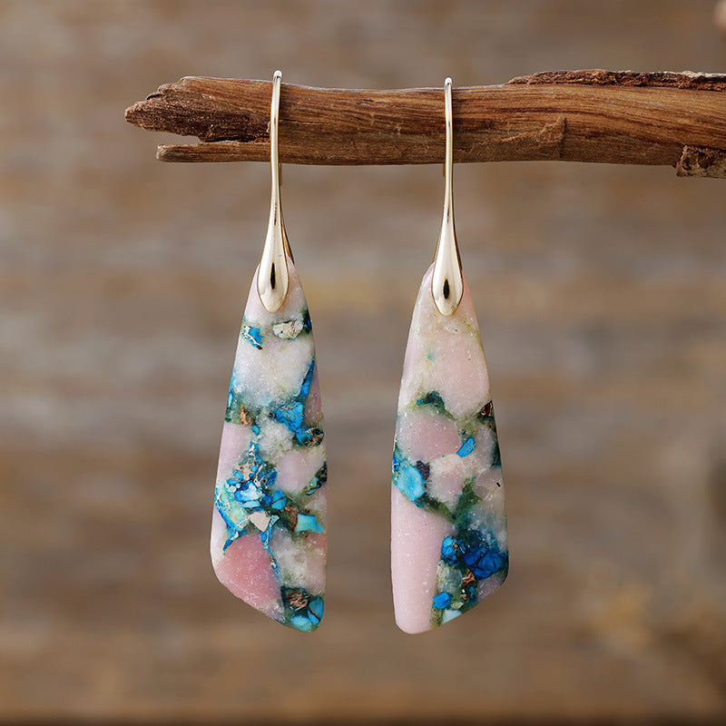 Orecchini boho pietra