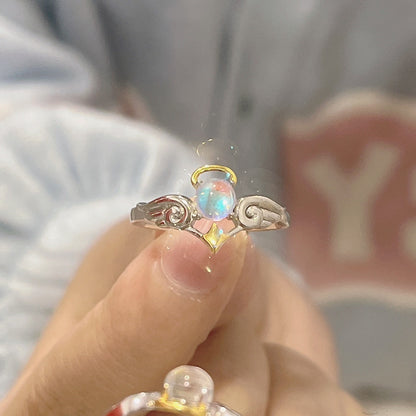 Anello floreale minimalista