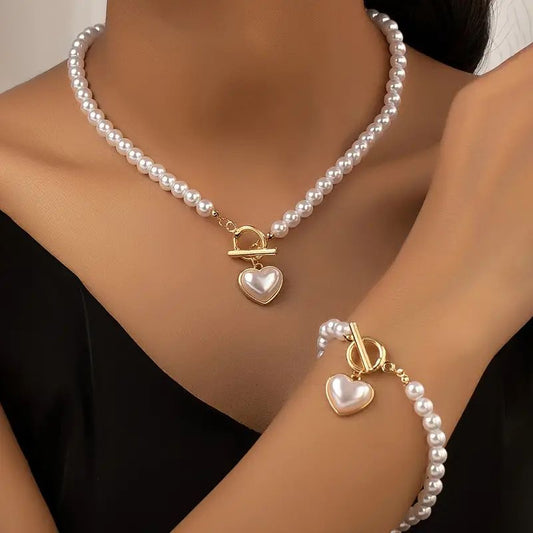 Collana e Braccialetto Perla