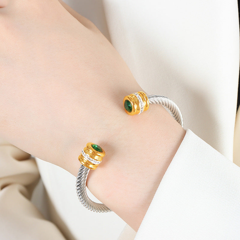 Braccialetto zirconi multicolore