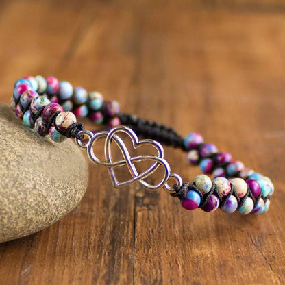 Bracciale bohemien doppio strato