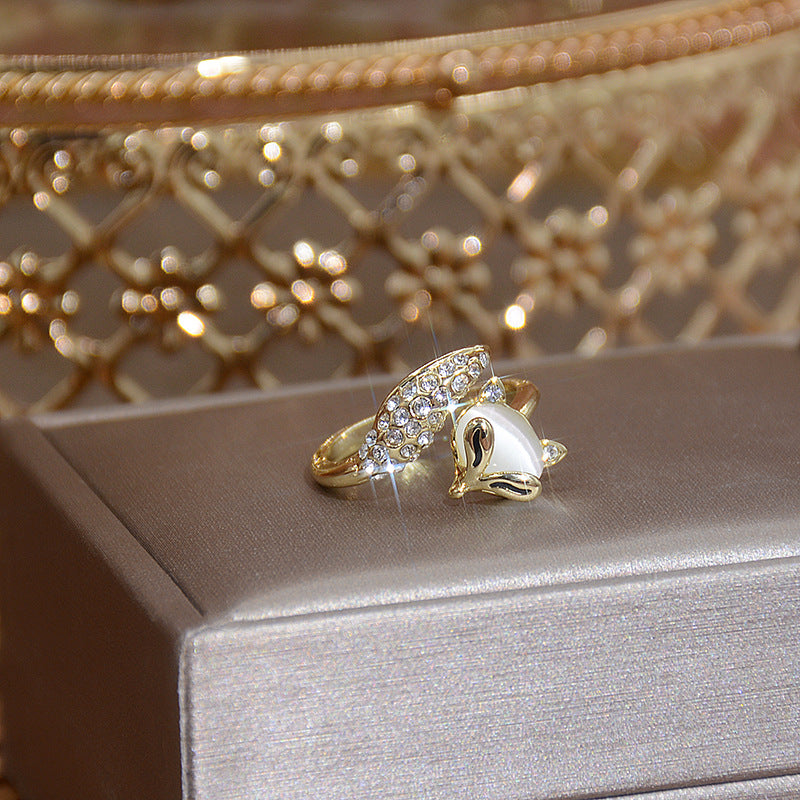 Anello Volpe in Opale
