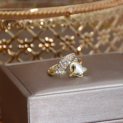 Anello Volpe in Opale