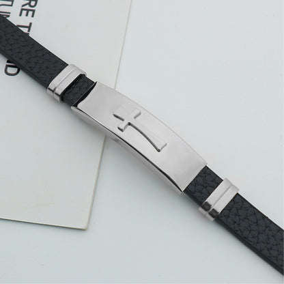 Bracciale croce da uomo