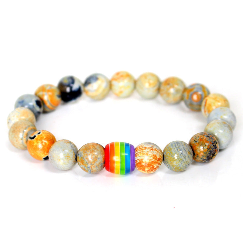 Bracciale arcobaleno coppia