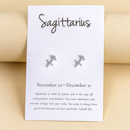 Orecchini segni zodiacali bicolori