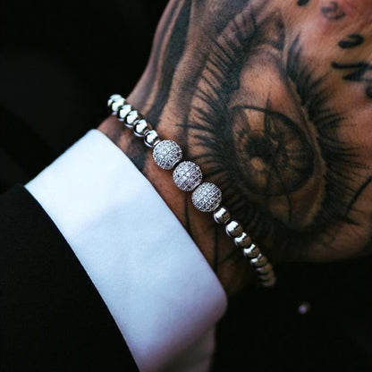 Bracciale perle zirconi