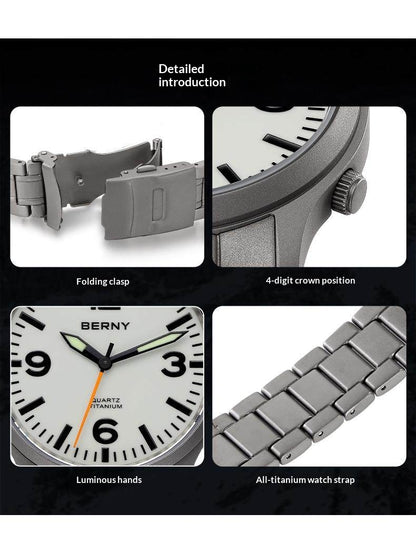 Orologio uomo titanio impermeabile