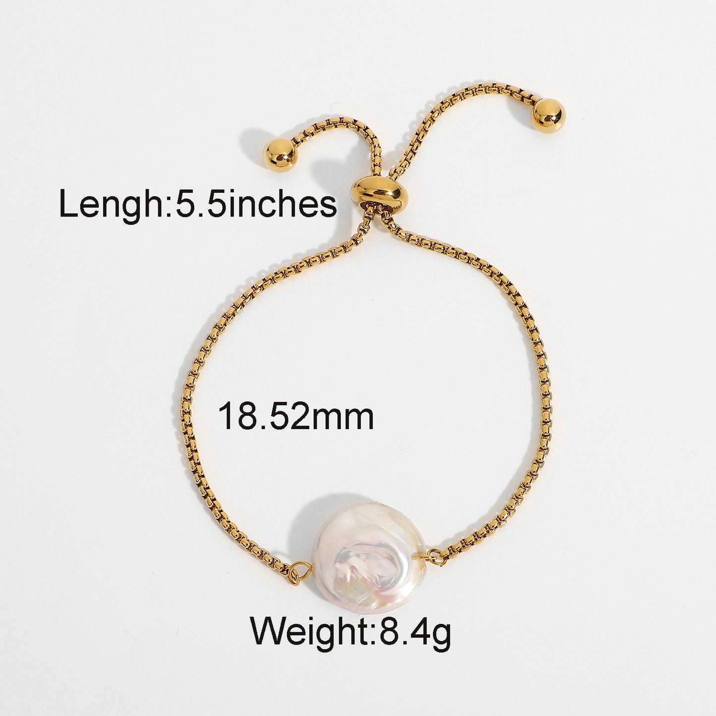 Bracciale perle barocche impermeabile
