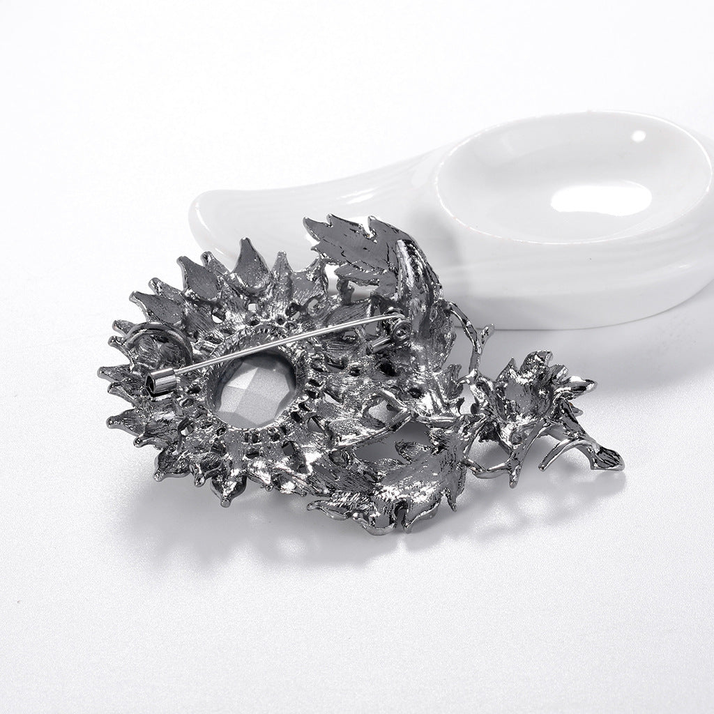 Spilla girasole strass