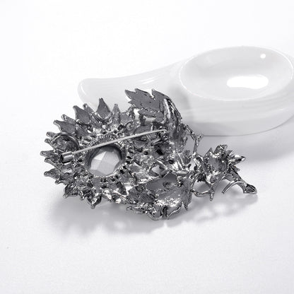 Spilla girasole strass