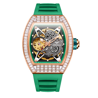 Orologio scheletrato silicone