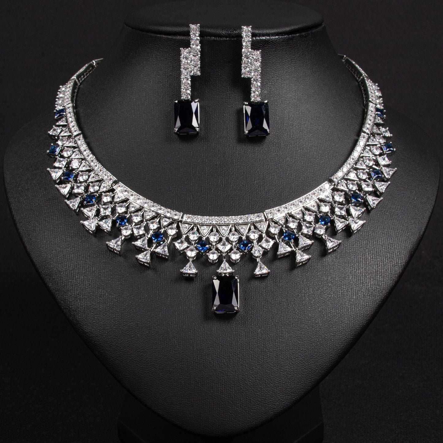 Set collana e orecchini zircone
