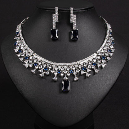 Set collana e orecchini zircone
