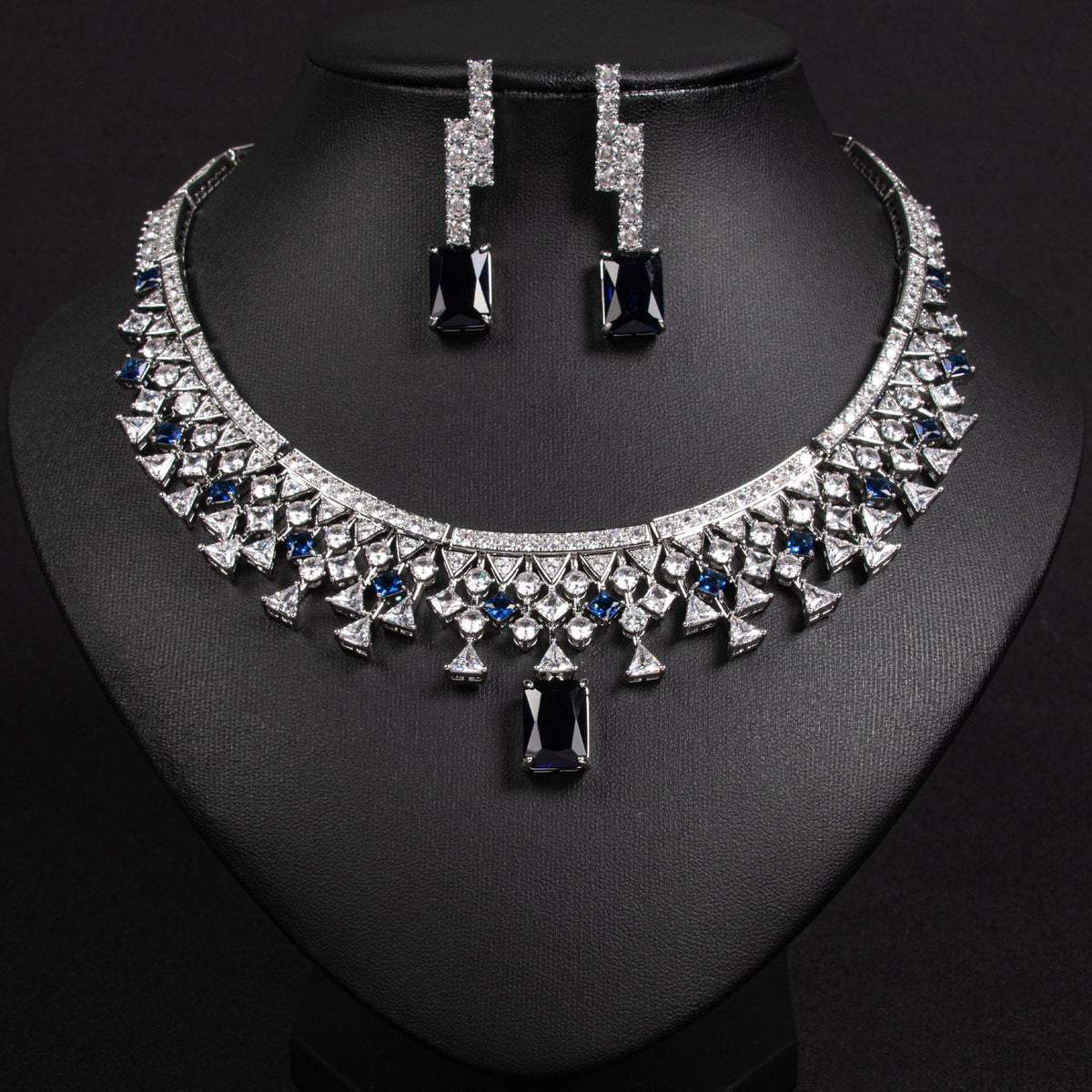 Set collana e orecchini zircone