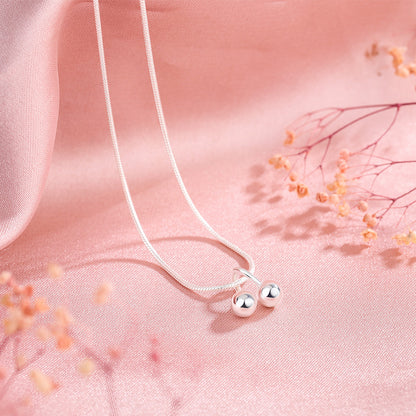 Collana ciliegia in argento