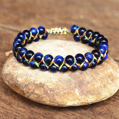 Bracciale occhio di tigre regolabile