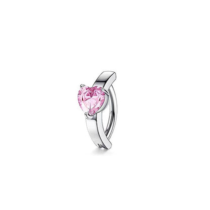 Piercing ombelico zircone in acciaio e rame