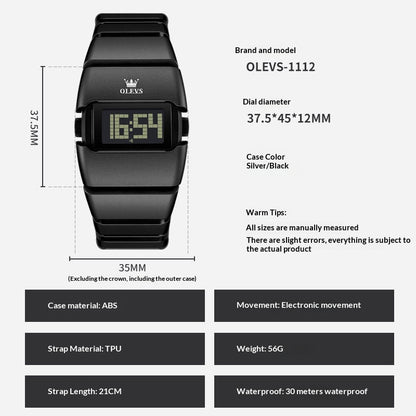 Orologio digitale quadrato premium
