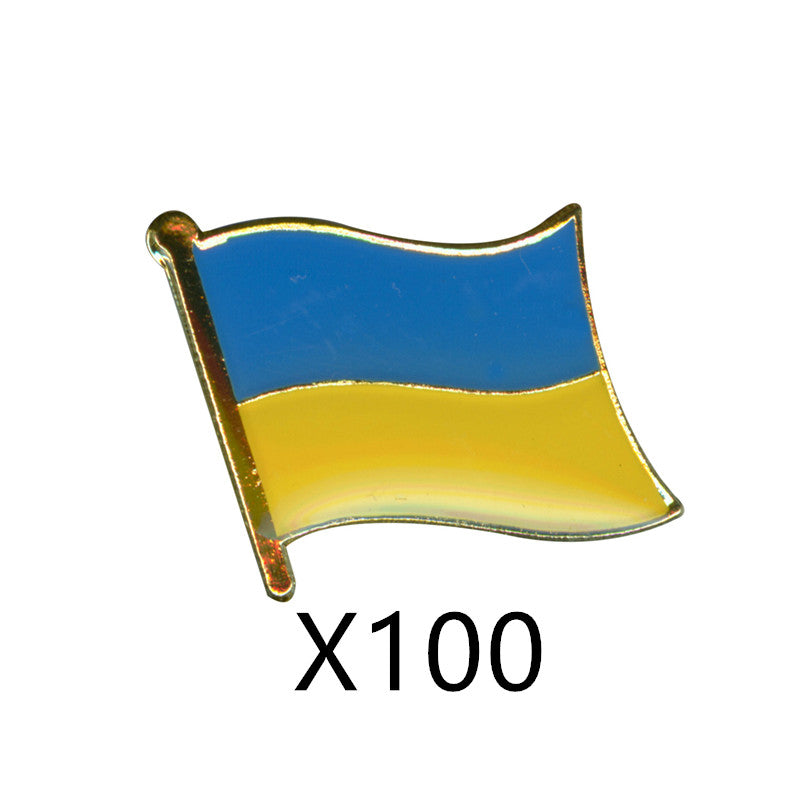 Spilla bandiera cristallo