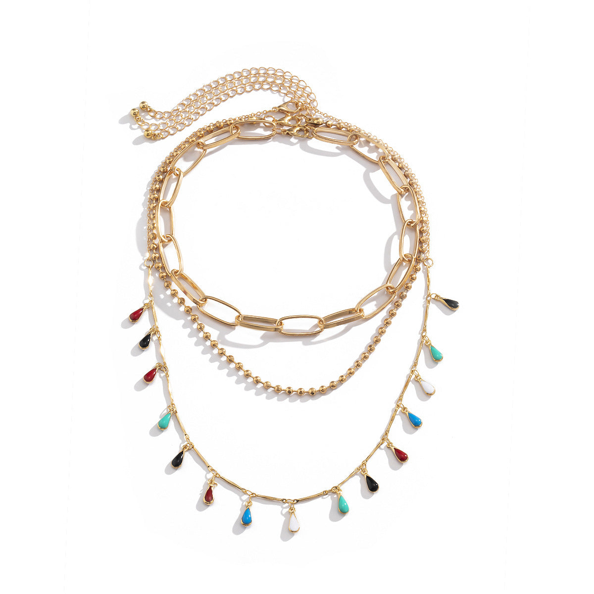 Collana Goccia Multicolore