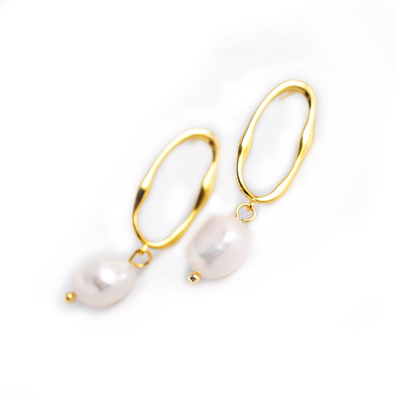 Orecchini perla barocca irregolari