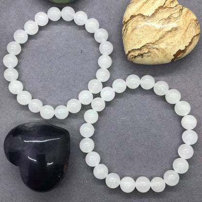 Bracciale marmo bianco