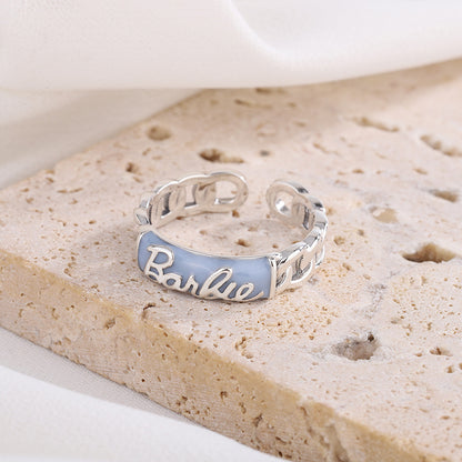 Anello argento 925 con catena