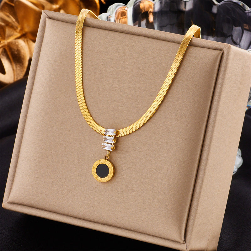 Collana doppio pendente quadrato