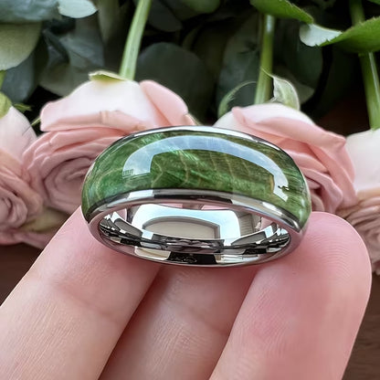 Anello Effetto Legno Verde