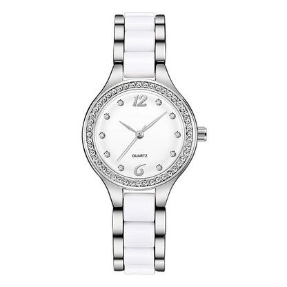 Orologio donna ceramica con diamanti