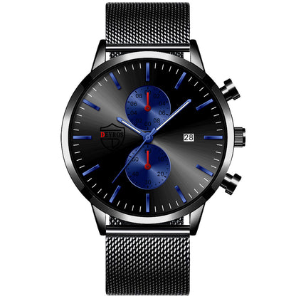 Orologio al quarzo con maglia e calendario